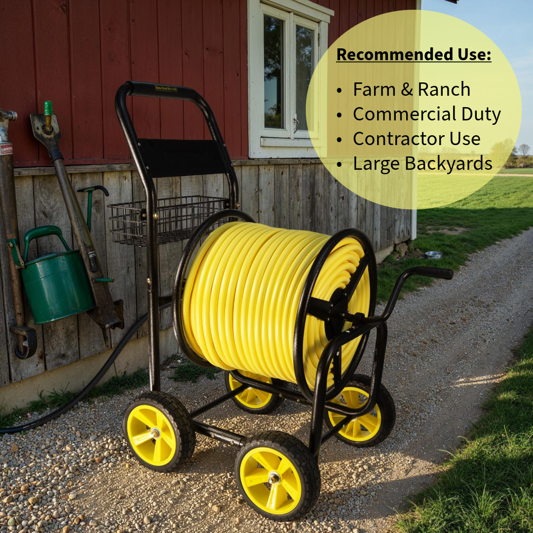 Commercial Duty Hose Reel Carts