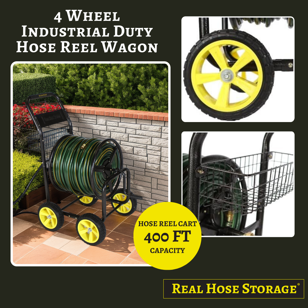 Extra large garden hose reel cart for sale