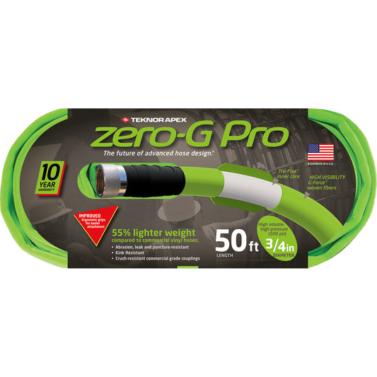 3/4" x 50' zero-G PRO Lightweight Kink-Resistant Garden Hose - 4300-50