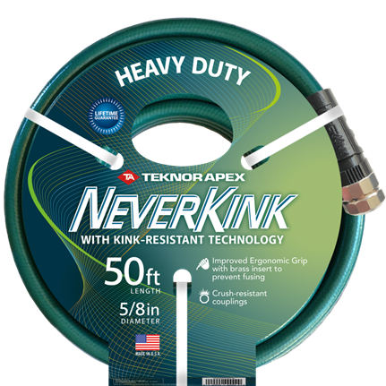 5/8" x 50' Teknor Apex Neverkink Heavy Duty Garden Hose - 8617-50