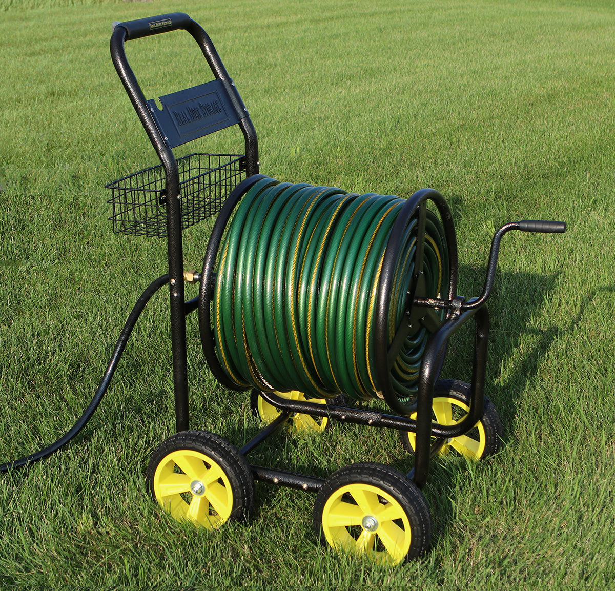 Real Hose Storage 4-Wheel Industrial Hose Wagon - 400ft Hose Capacity